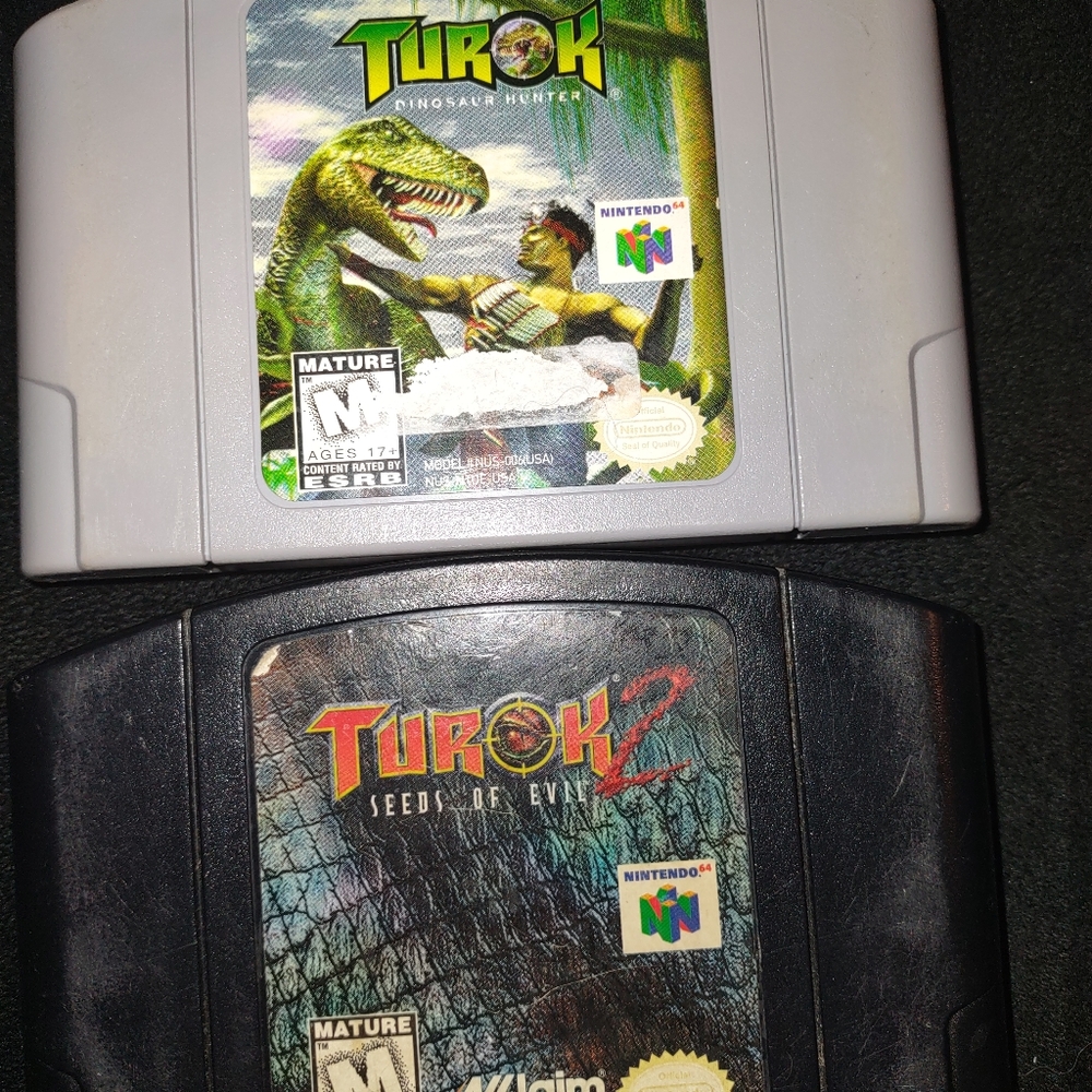 Turok: Dinosaur Hunter & Turok: Seeds if Evil - Nintendo 64